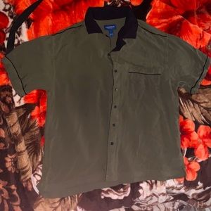 (Arizona Jean co) collard short sleeve shirt (L)